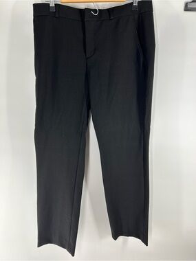 Banana Republic Ryan Black Straight Leg Dress Trousers
